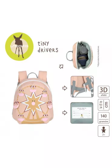 Lassig Plecak mini Tiny Drivers Diabelski myn