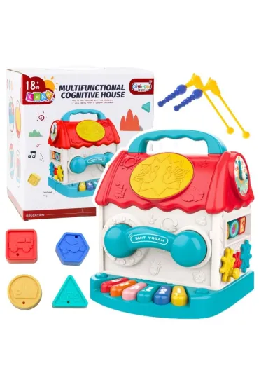 Domek interaktywny sorter z d�wi�kiem LeanToys