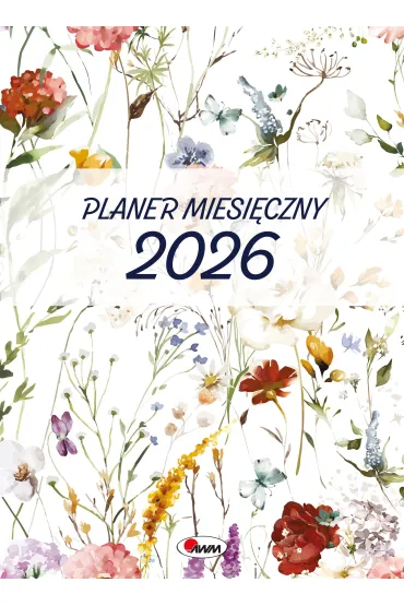 Kalendarz 2026 planer miesi�czny A4 Kwiaty