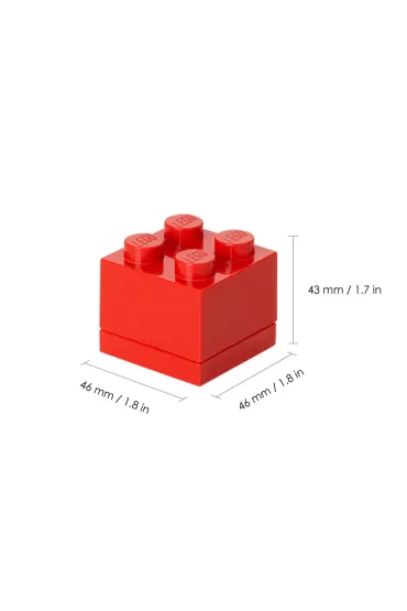 Minipude�ko klocek LEGO 4 Czerwone