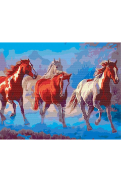 Symag Malowanie po numerach. Tabun koni 40 x 50 cm