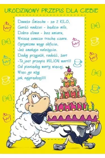 Stamp Karnet Smile B6 + koperta Urodziny