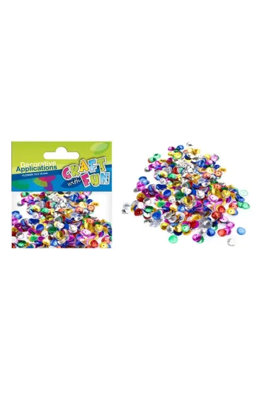 Craft with Fun Cekiny metalic kwiaty 10 mm