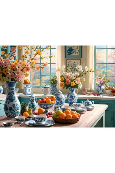 Puzzle 2000 el. Morning in My Kitchen CherryPazzi