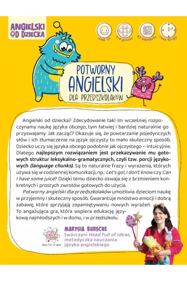 Potworny angielski dla przedszkolak�w Nasza Ksi�garnia - Justyna Kesler, Klaudyna  G�backa