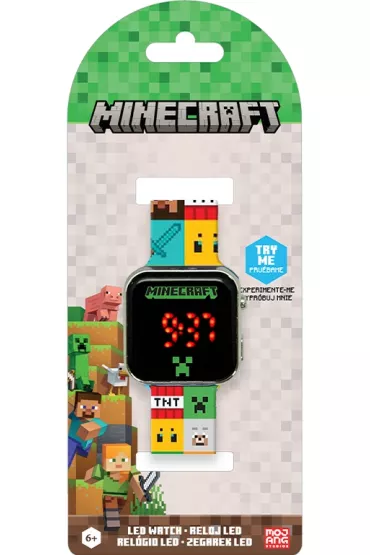 Zegarek LED z kalendarzem Minecraft MIN4272