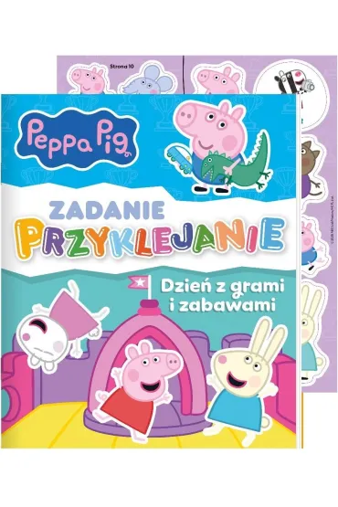 Peppa Pig. Peppa Pig. Zadanie przyklejanie. Dzie� z grami i zabawami