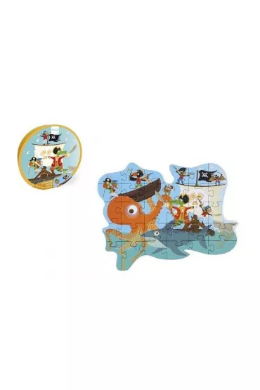 Puzzle konturowe 29 el. Piraci Scratch