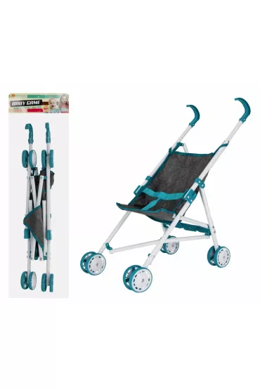 W�zek dla lalek parasolka metalowy szary MEGA CREATIVE 536566