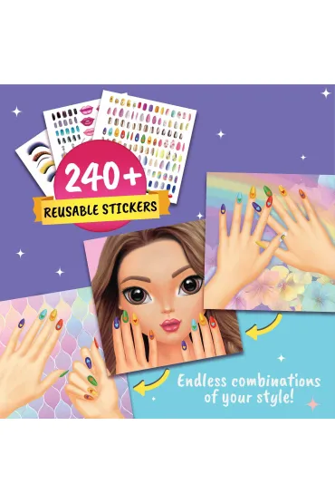 Kreatywna ksi��eczka Nails & Makeup Sticker and Activity Book A002637