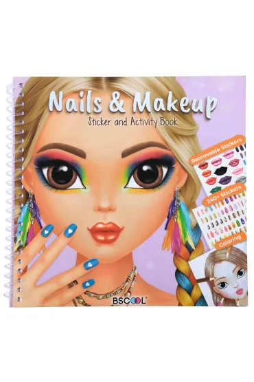 Kreatywna ksi��eczka Nails & Makeup Sticker and Activity Book A002637