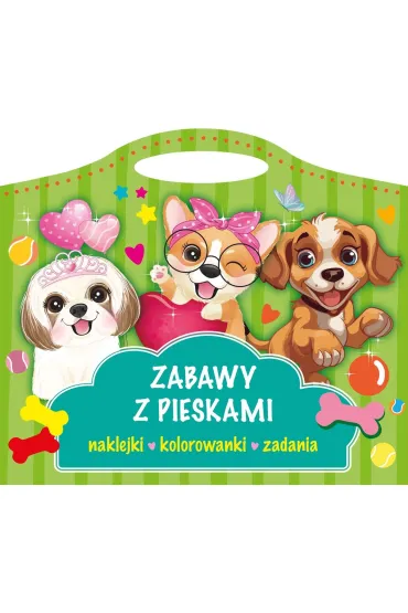 Zabawy z pieskami. Naklejki, kolorowanki, zadania