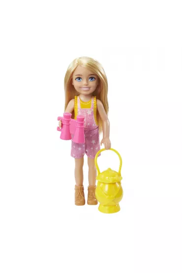 Barbie Kemping Chelsea Lalka + piwr Zestaw HDF77 Mattel