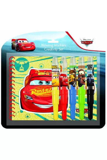 Alba Moli Markery dmuchane Cars 5 sztuk + notes + szablon