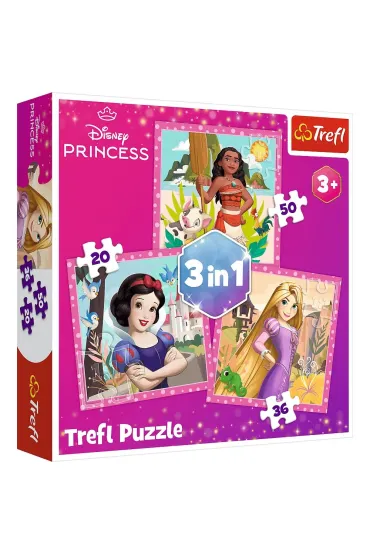 Puzzle 3w1 (20+36+50 el.) Pi�kne kwiaty Trefl