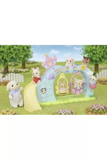 Sylvanian Families Przedszkole Kolorowa Zjedalnia Nursery Swing 5745 p6
