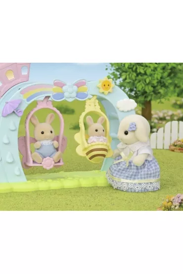Sylvanian Families Przedszkole Kolorowa Zjedalnia Nursery Swing 5745 p6