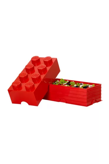 Pojemnik klocek LEGO Brick 8 Czerwony