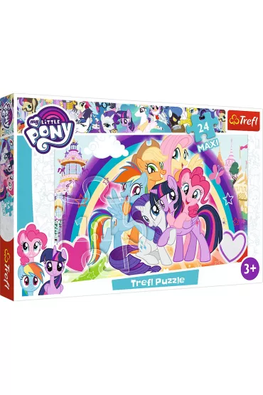 Puzzle maxi 24 el. Szcz�liwe kucyki. My Little Pony Trefl