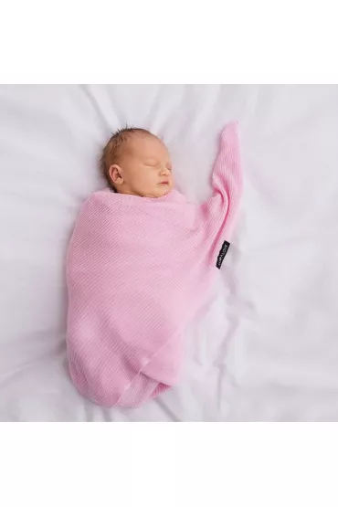 LullaLove Lekki dzianinowy kocyk - mgieka r
