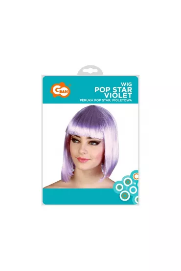Godan Peruka Pop star fioletowa
