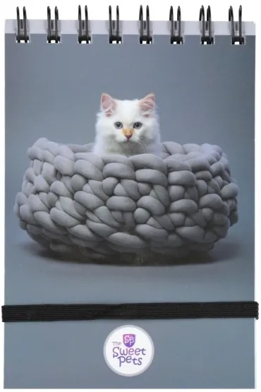 Beniamin Ko�onotes A6 zamykany na gumk� The Sweet Pets kratka 96 kartek