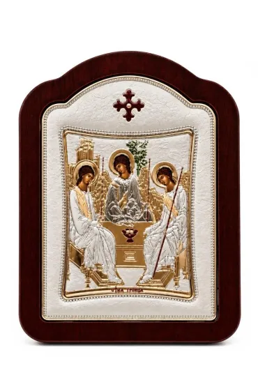 Ikona srebrna Tr�jca �wi�ta Rublowa 14x18cm