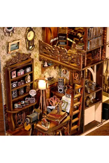 Puzzle Miniaturowy domek Book Nook Fotografia z dawnych lat Habarri
