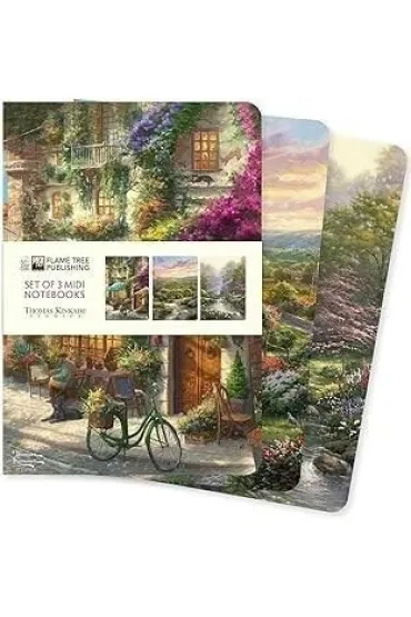 Flame Tree Zestaw 3 notatnik�w MIDI Thomas Kinkade