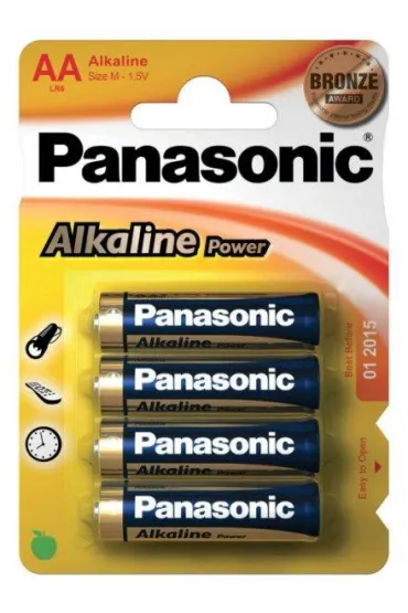 Panasonic Bateria alkaliczna aa lr6e blister 4 szt.
