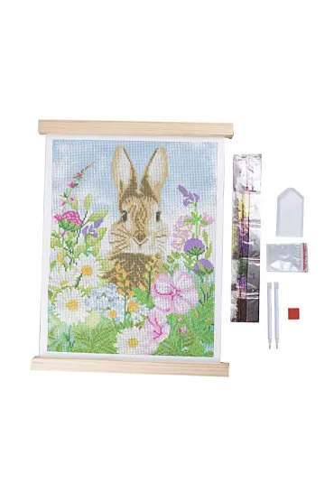 Epee Plakat z mozaik� diamentow� Zaj�c i wiosna 35x45cm