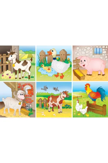 Klocki 9-elementowe mix