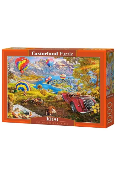 Puzzle 1000 Hot Air Balloon Valley CASTOR Castorland