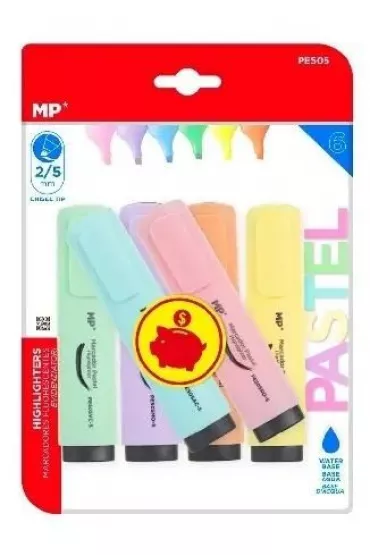 Mp Main Paper Zakre�lacz pastelowy 2,0/5,0mm 6 szt.