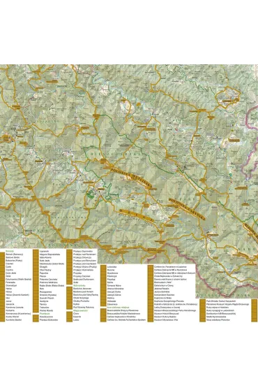 Mapa zdrapka Bieszczady 1:75 000