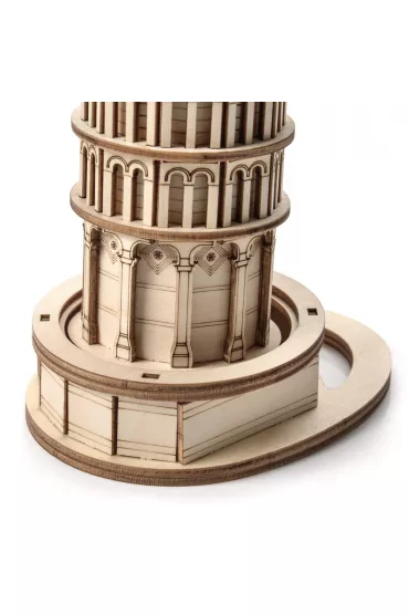 Robotime Little Story Drewniane Puzzle Model 3D - Krzywa Wiea w Pizie