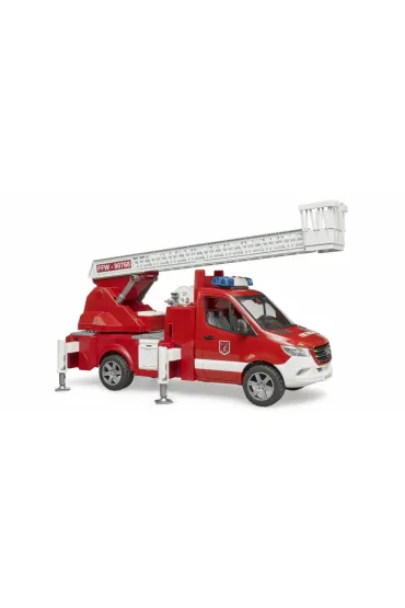 MB Sprinter Stra� po�arna z drabin� obrotow�, pomp� i modu�em �wiat�o   d�wi�k BRUDER BR-02673