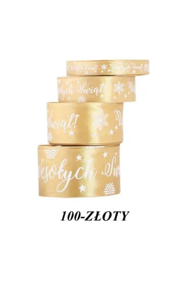 Pogotowie Florystyczno �lubne Wst��ka satynowa Weso�ych �wi�t 50mm/22mb