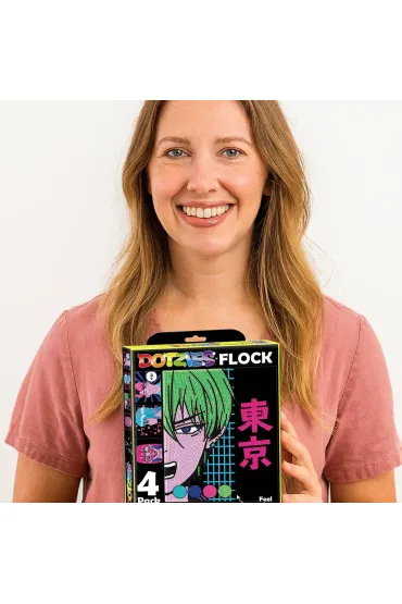 Diamond Dotz Haft diamentowy - Adults Flocked Neon Anime 4pack
