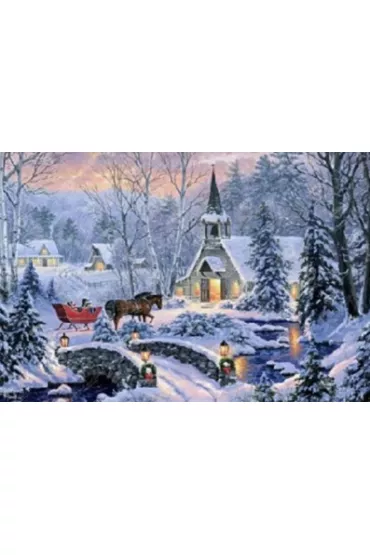 Norimpex Diamentowa mozaika - Zima �wi�teczna wycieczka bryczk� 30x40cm