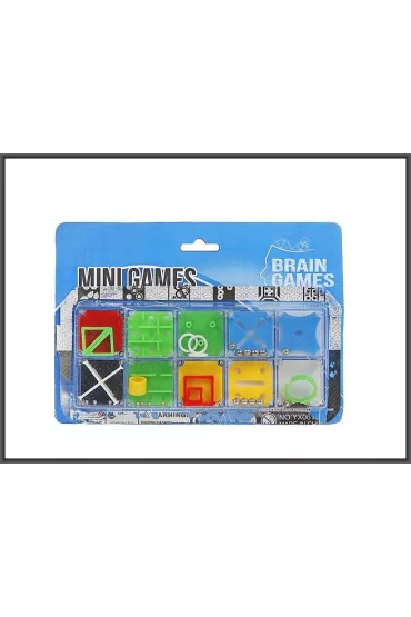 Gry logiczne mini labirynt 10szt Hipo
