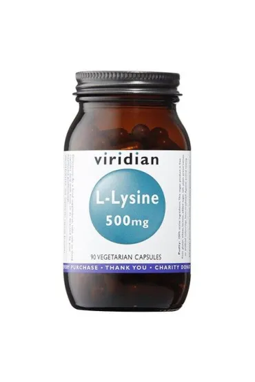 Viridian L-Lizyna 500 mg - suplement diety 30 kaps.