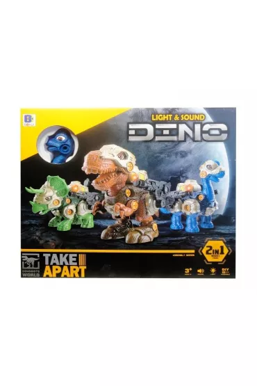 Dinozaur do skr�cania z d�wi�kiem i �wiat�em Swede