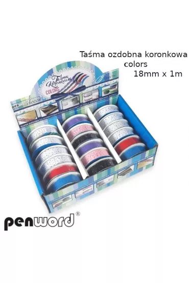 Penword Ta�ma ozdobna koronkowa 18mm, 18 x 1m