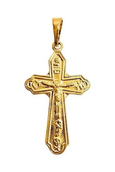 Zawieszka Krzy�yk Poz�acany 27x16mm