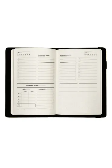 Planner A5 dzienny na gumk� Botanic BLACK PLR-25PR