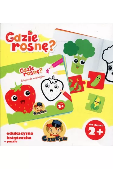 CzuCzu Gdzie rosn�? Edukacyjna ksi��eczka + puzzle