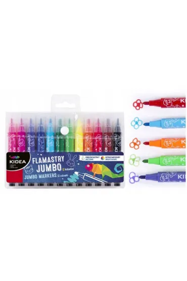 Derform Flamastry Jumbo 12 szt.