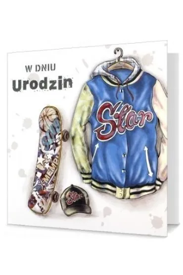 Pan Dragon Karnet Kwadratowy Urodziny HM-200-1508