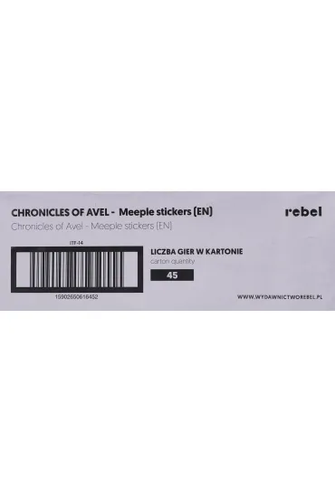 Rebel Kroniki zamku Avel: Naklejki na meple 16 szt.